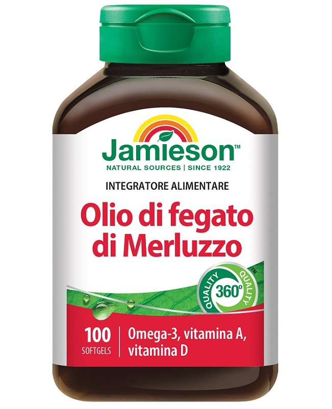 OLIO DI FEGATO MERLUZZO 100PRL JAMI OLIO DI FEGATO MERLUZZO 100PRL JAMI