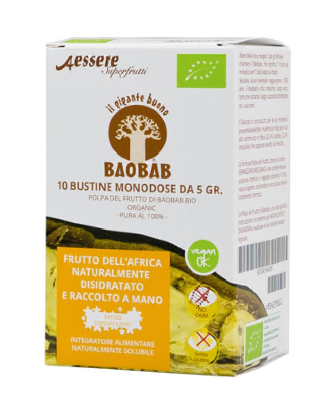 BAOBAB AESSERE POLPA MONODOSE 10X5G BAOBAB AESSERE POLPA MONODOSE 10X5G