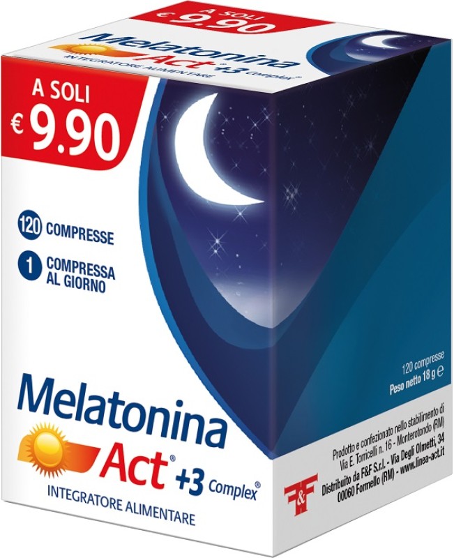 MELATONINA ACT+3 COMPLEX 120CPR MELATONINA ACT+3 COMPLEX 120CPR
