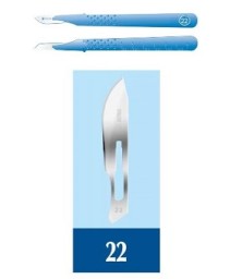 BISTURI MONOUSO STERILE MIS.22 CAD.