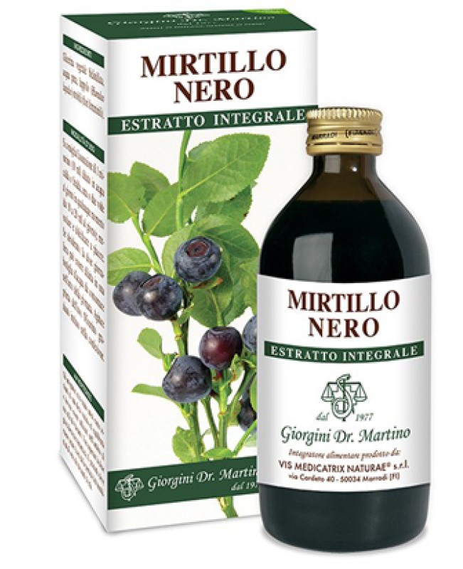 MIRTILLO NERO ESTRATTO INTEGR 200ML MIRTILLO NERO ESTRATTO INTEGR 200ML