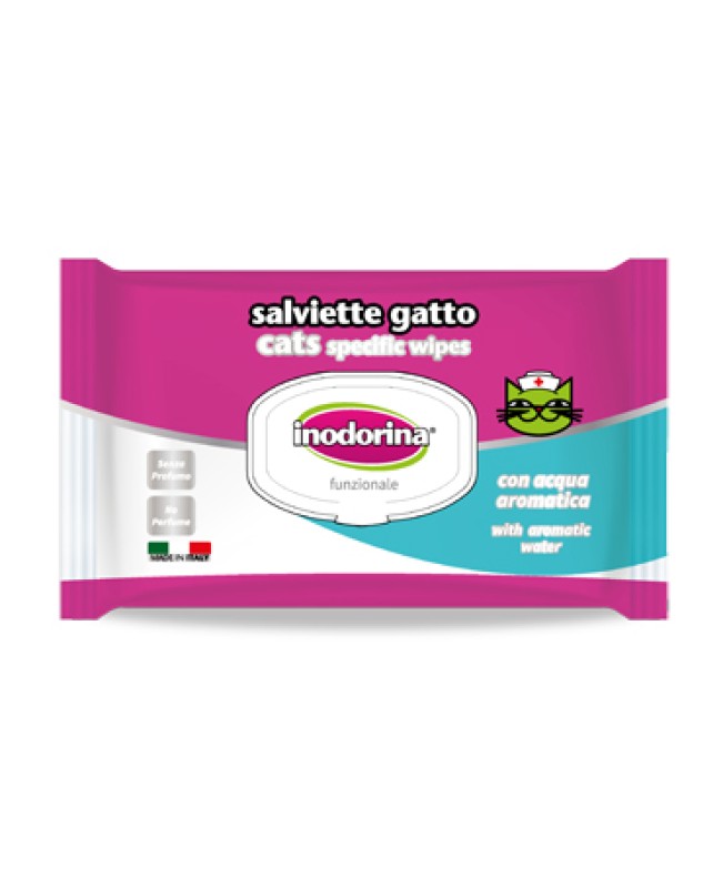 INODORINA SALVIETTE GATTO 40PZ