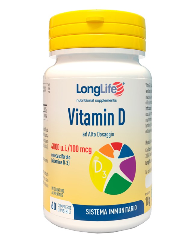 LONGLIFE VITAMIN D4000UI 60CPR