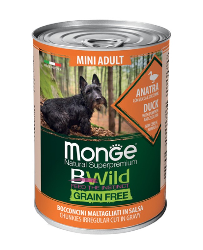 MONGE CANE BWILD GRAIN FREE MINI AD