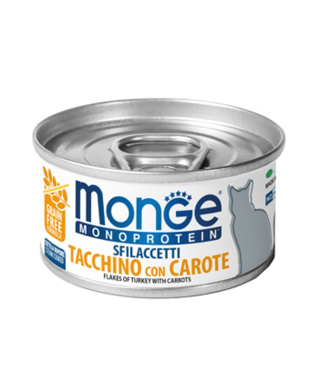 MONGE GATTO MONOPROT TACCHIN/CAR80G