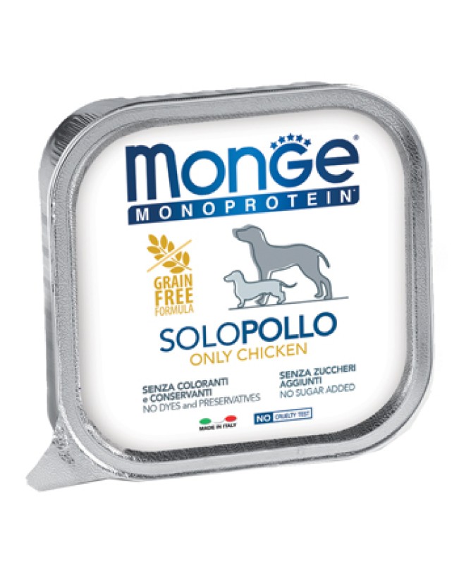 MONGE CANE MONOPROT SOLO POLLO 150G