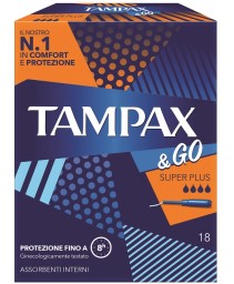 TAMPAX &GO SUPER PLUS 18PZ