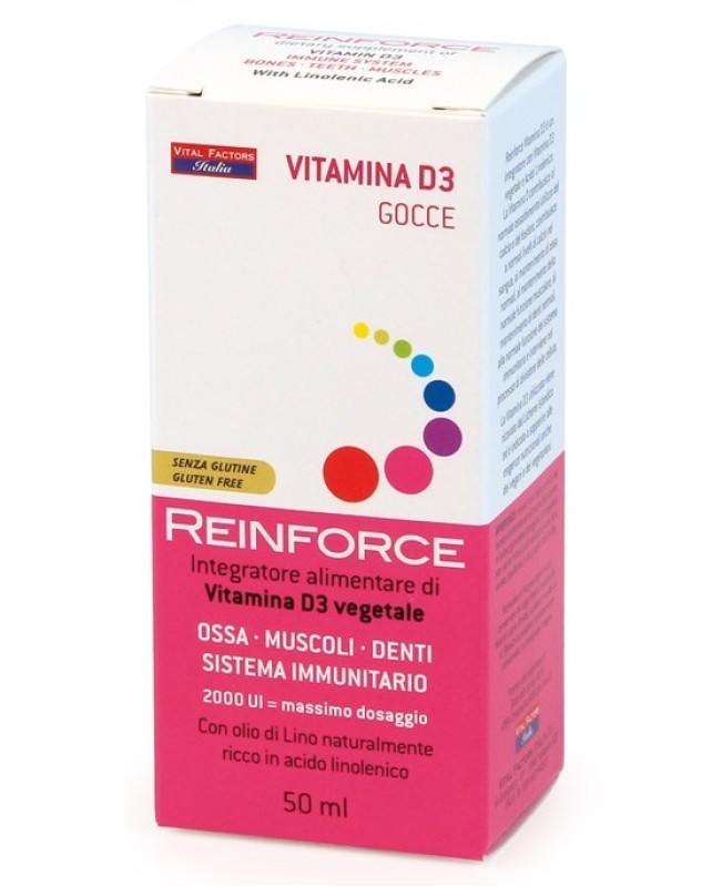 REINFORCE VITAMINA D3 GTT 50ML REINFORCE VITAMINA D3 GTT 50ML