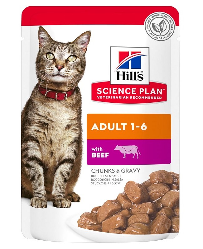 HILL S SP FELINE ADULT BEEF 85G