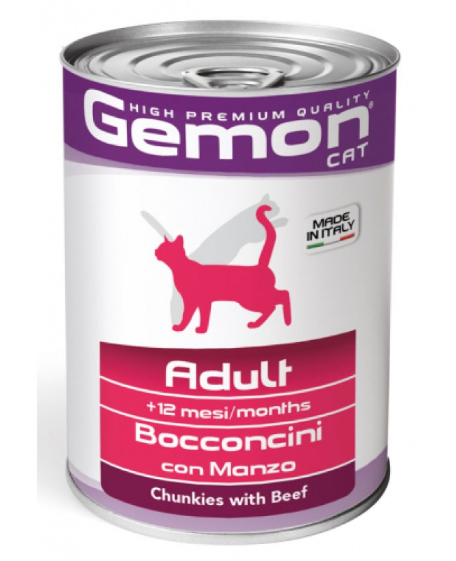GEMON GATTO ADULT MANZO 415GR (latt