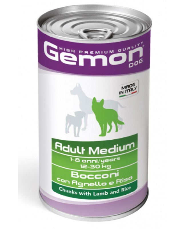 GEMON CANE ADULT MEDIUM AGNELLO 1,2