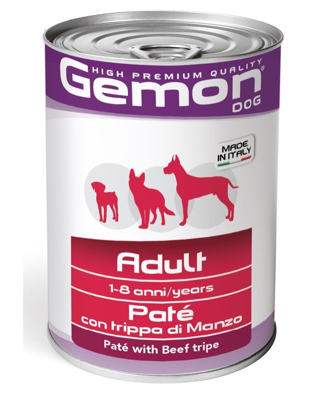 GEMON PATE' ADULT TRIPPA MANZO 400G