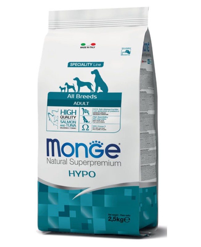 MONGE CAN ALLBRE HYPOAL SAL/TON12KG