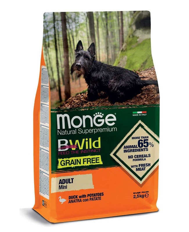 MONGE CANE BWILD GRAIN FREE MINI AD