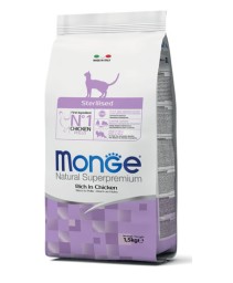 MONGE CAT STERILIZED 1,5KG CHICKEN