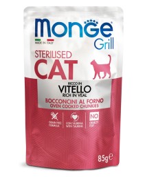 MONGE GATTO GRILL STERIL VITELL 85G
