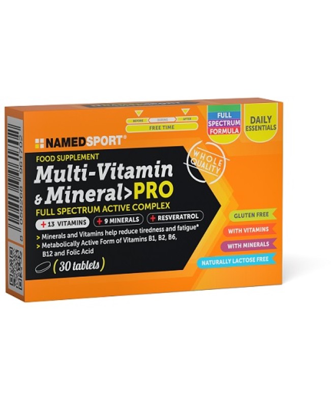 MULTI VITAMIN E MINERAL PRO30CPR MULTI VITAMIN E MINERAL PRO30CPR