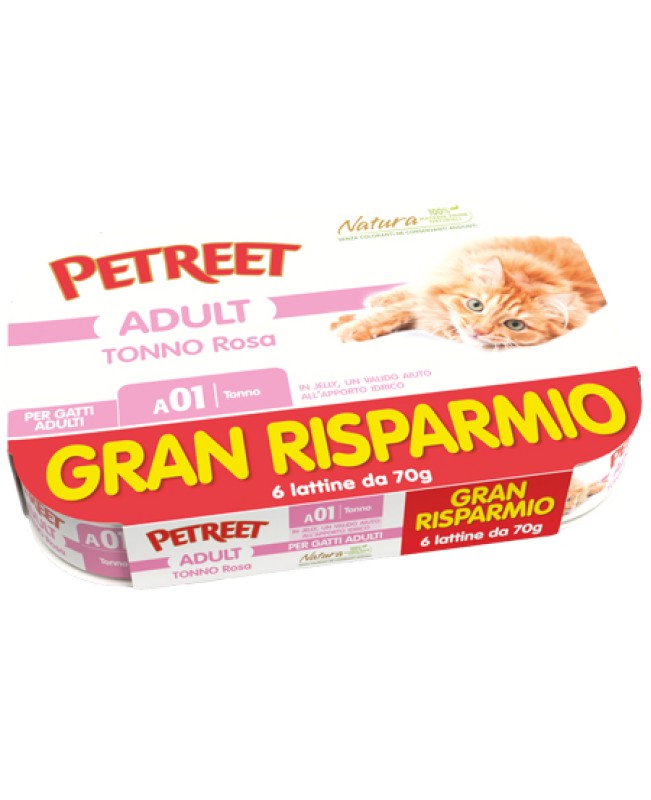 PETREET GATTO NATURA TR01 TONNO ROS