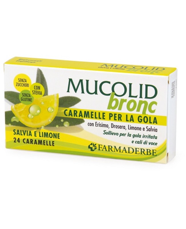MUCOLID BRONC SALVIA-LIMONE 24 CAR MUCOLID BRONC SALVIA-LIMONE 24 CAR