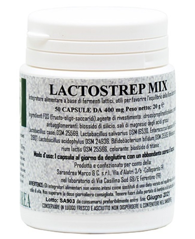 LACTOSTREP MIX 400MG 50CPS LACTOSTREP MIX 400MG 50CPS