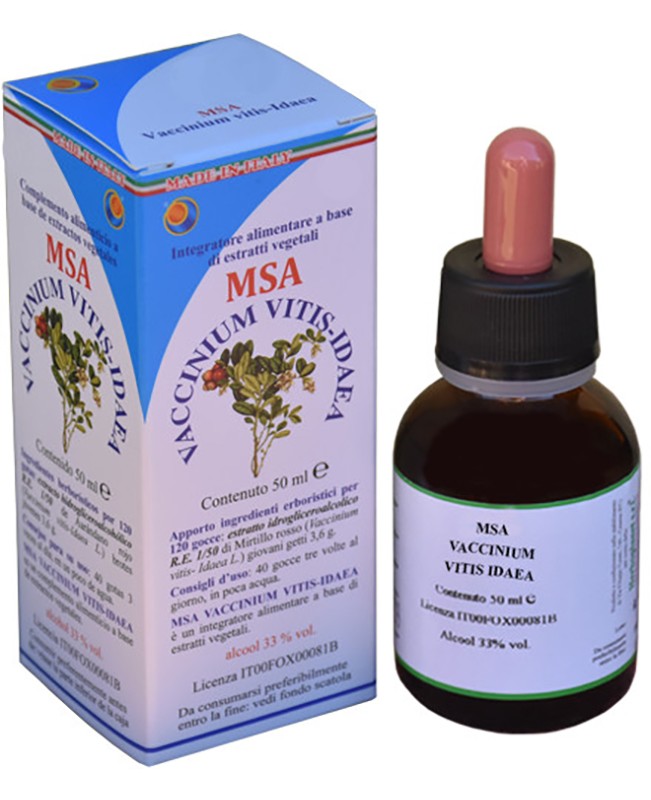 MSA VACCINIUM VITIS IDAEA 50ML MSA VACCINIUM VITIS IDAEA 50ML