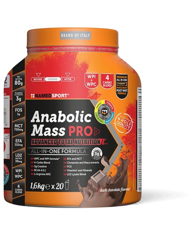 ANABOLIC MASS PRO DARK CHOC 1600G ANABOLIC MASS PRO DARK CHOC 1600G