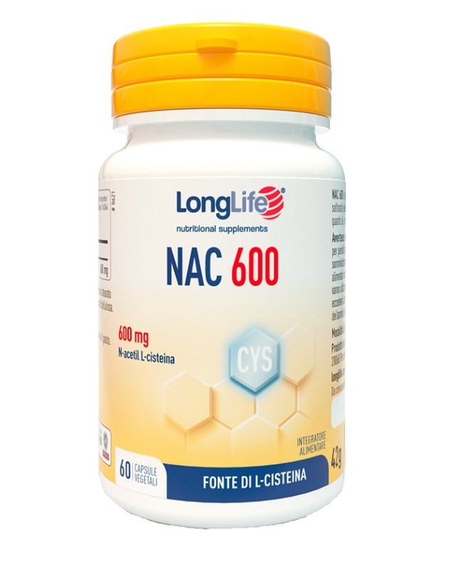 Longlife Nac 600mg 60cps Longlife Nac 600mg 60cps