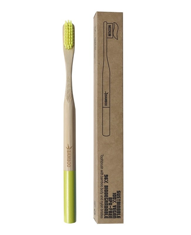 SPAZZOLINO BAMBOO MEDIUM LIME SPAZZOLINO BAMBOO MEDIUM LIME
