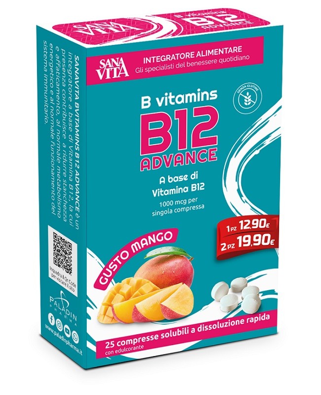 B-VITAMINS B12 ADVANCE 25CPR