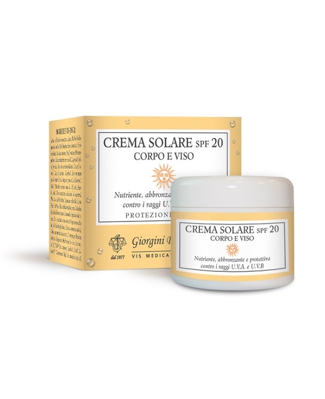 CREMA SOLARE SPF20 CORPO VISO