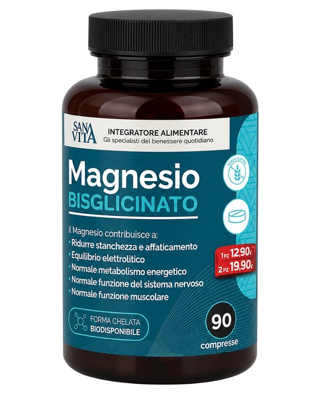 MAGNESIO BISGL SANAVITA 90CPR